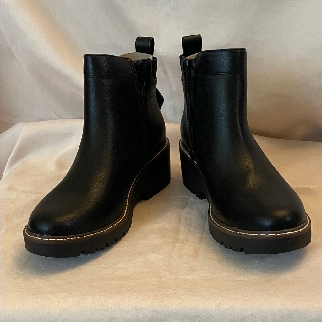 Classic Black Ankle Booties; Ortholite Eco